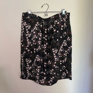 Loft Floral Drawstring Skirt